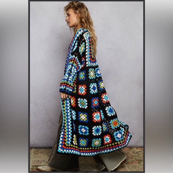 POL Sweaters - POL Granny Square Cardigan